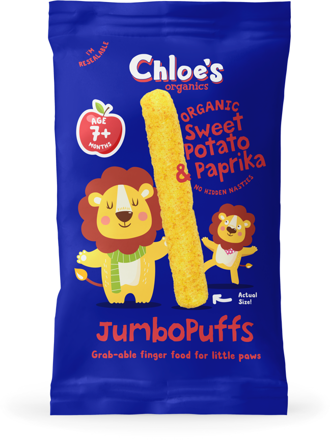 Chloe's Organics, Sweet Potato and Paprika JumboPuffs