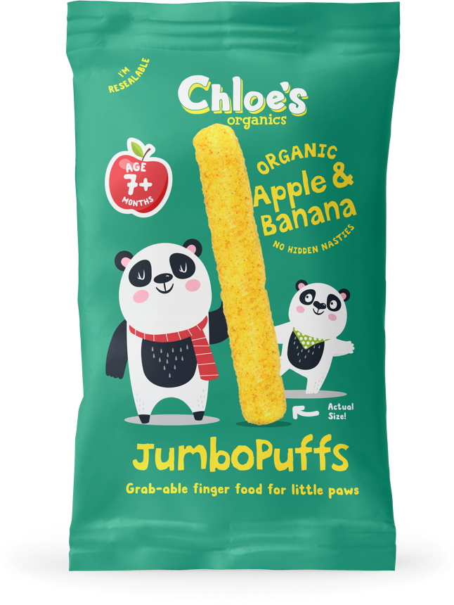 Chloe's Organics, Apple and Banana JumboPuffs