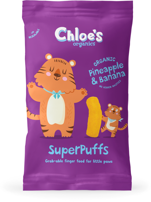 Chloe's Organics, Pineapple and Banana SuperPuffs