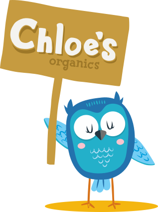 Chloe's Organics owl illustration